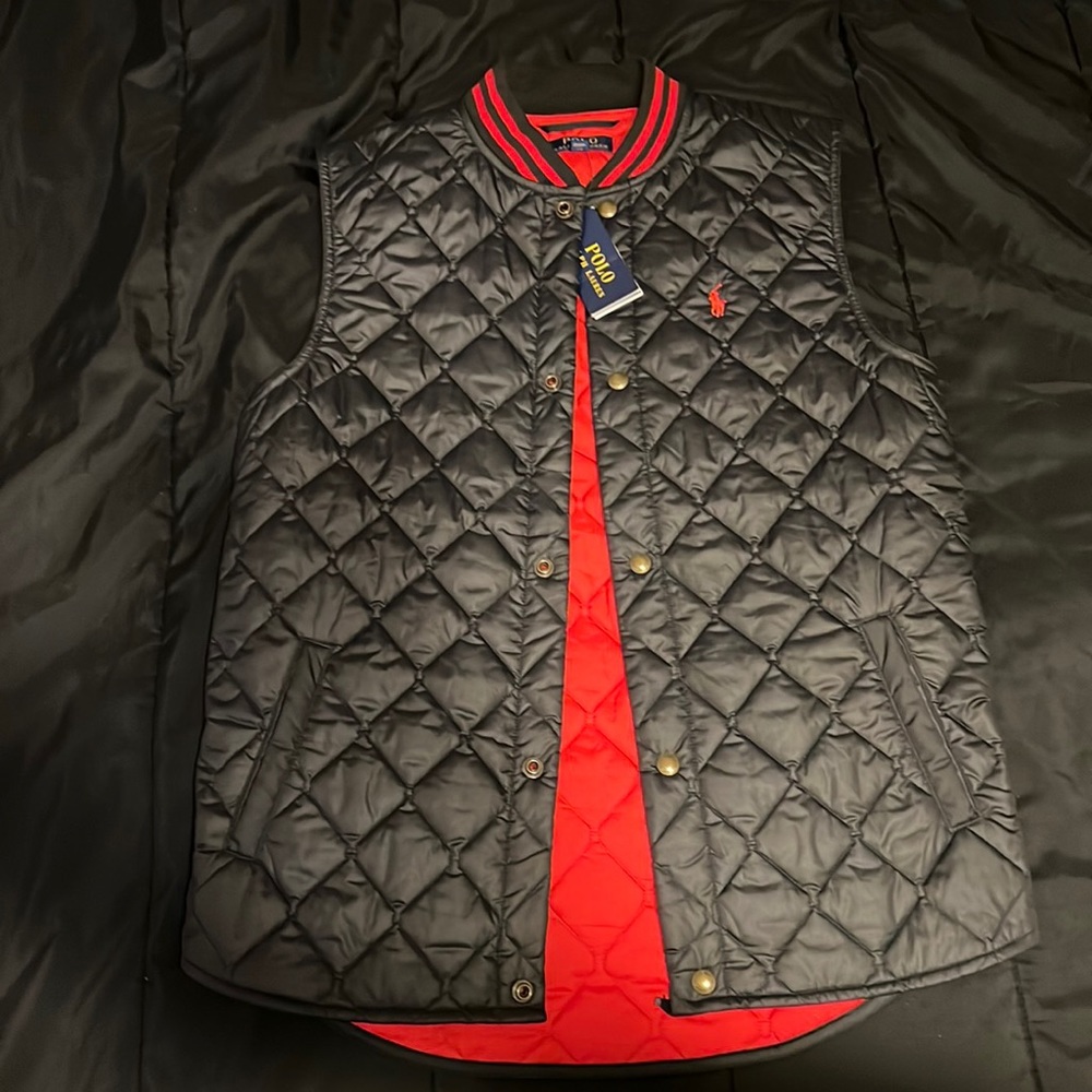 Brand New Fall Ralph Lauren XL (18-20) Stain Resistant Coat Vest.